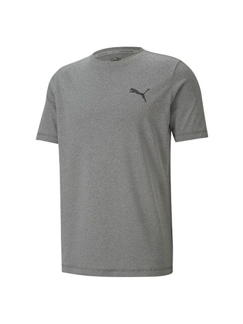 Puma Active Small Logo Erkek Gri Tişört - S000529898-20600