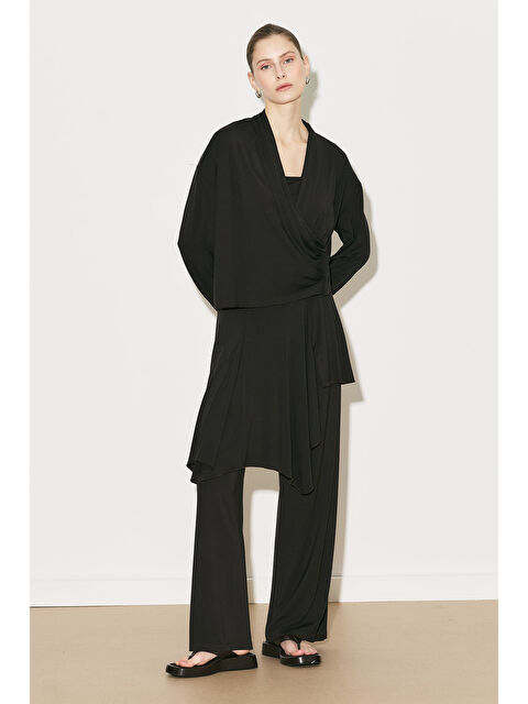 Manuka Easy Etek Formlu Pantolon Kahverengi