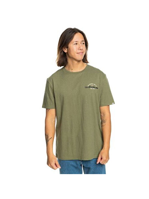 Quiksilver Arched Type Erkek Yeşil Tişört - S000500903-18194