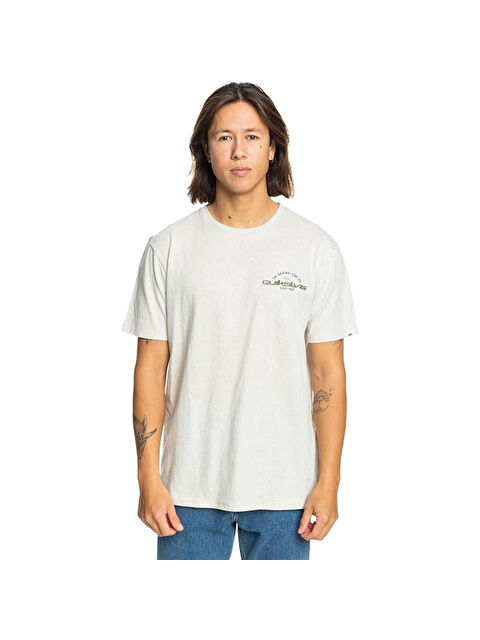 Quiksilver Arched Type Erkek Bej Tişört - S000500903-19966