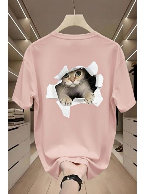 Oksit Catys 2026 Oversize Unisex Kadın Tshirt