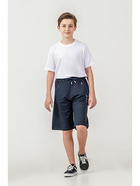 Mışıl Kids Sport Baskılı Cepler Fermuarlı Erkek Çocuk Şort - S000513694-21164