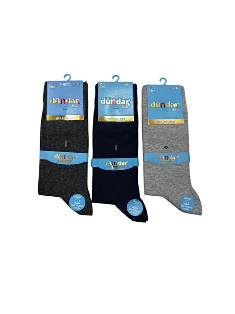 Dündar Karışık Asorti Erkek Penye Soket Çorap 3'lü - S000320138-27074