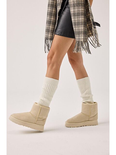 Yaya By Hotiç Bej Kadın Tüylü Bot - S000482419-19928