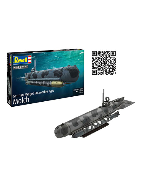Revell Maket Model Kit Gemi German Midget Submarine Type Molch 5187