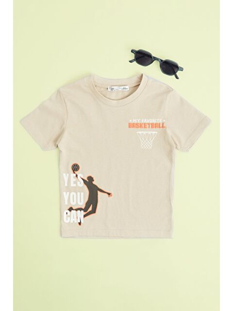 Fullamoda My Foverıte Basketball Baskılı Erkek Çocuk Tişört - S000532067-19928