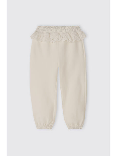 Panço Kız Bebek Ekru Eşofman Altı - S000526048-19965