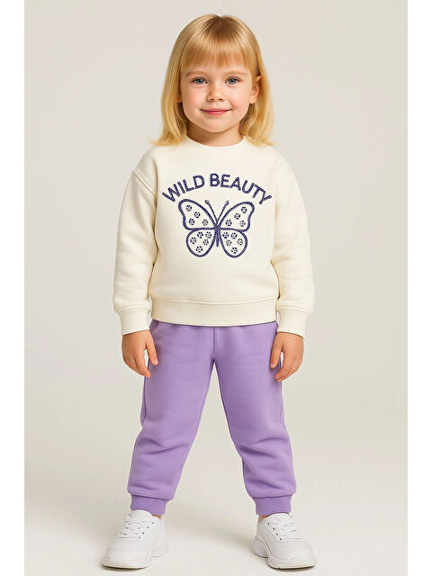 Myhanne Taşlı Wild Baskılı Kız Bebek Takım 20157 - S000444425-19965