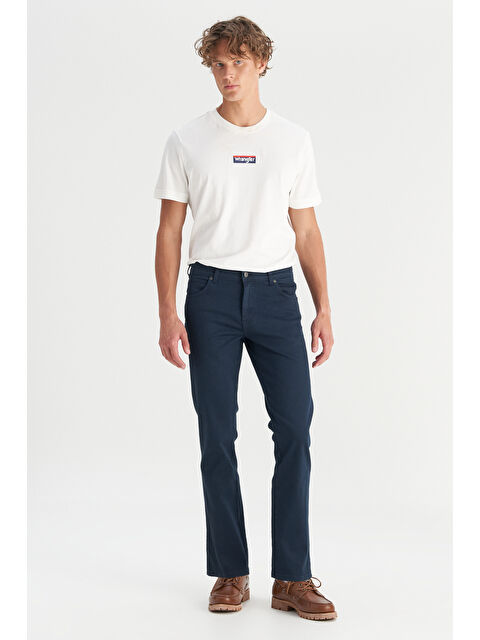 Wrangler Texas Slim Fit Normal Bel Lacivert Esnek Pantolon - S000470054-21164