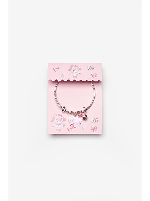 Le Mabelle Fuşya  Yıldızlı Kalp Figürlü Zil Detaylı Kız Çocuk Ayarlanabilir Bileklik - S000513231-18686