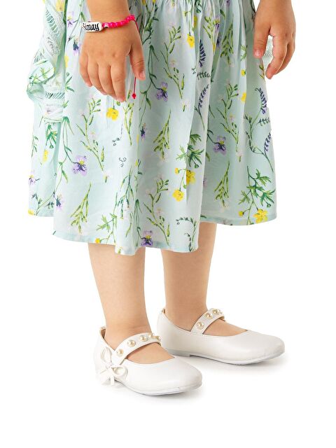 Kiko Kids Bareti Cilt İncili Günlük Cırtlı Kız Çocuk Babet Ayakkabı - S000026840-20063