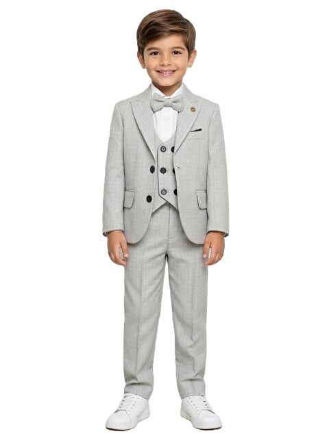 Mnk Baby & Kids Kiryos Erkek Çocuk Kareli Takım Elbise M00806 - S000530692-20600