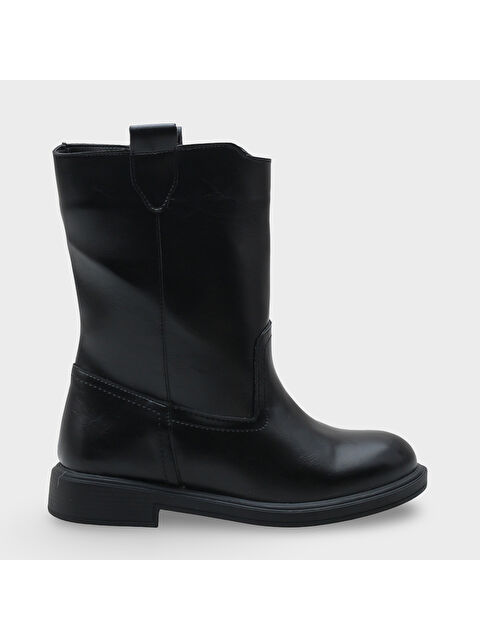 Capone Outfitters Emmye Kadın Siyah Yuvarlak Burun Bot - S000473683-19351