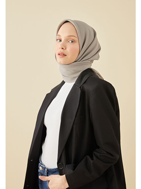 Fresh Scarfs Pamuk İpek Eşarp Gumus - S000423033-18105