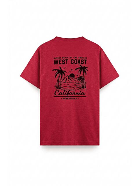 Oksit West Coast Surfriders California Baskılı Erkek Unisex Oversize Tişört Büyük Beden Tshirt - S000523454-20045
