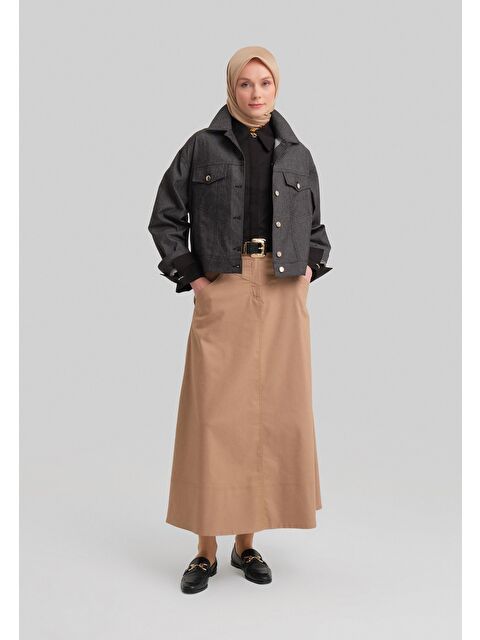 ARMİNE Kısa Denim Ceket 24Y5405 Siyah - S000508249-19351