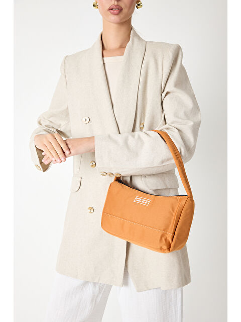 TONNY BLACK Kadın Turuncu Önü Yazılı Baget El ve Omuz Çantası - S000495413-20013