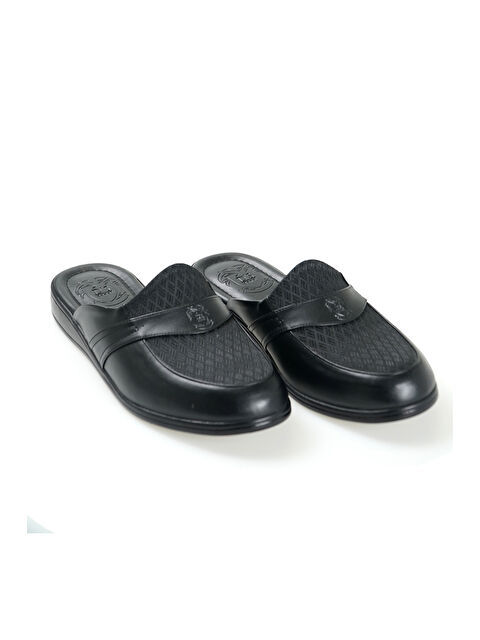 D'S damat Terlik Desenli SİYAH - S000532266-19351