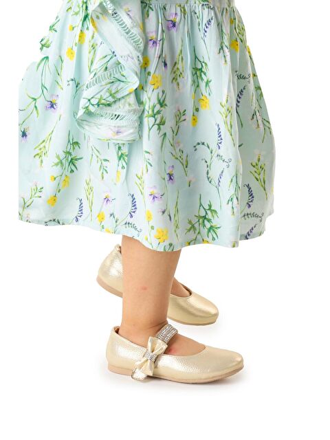 Kiko Kids Bareti Vakko İncili Günlük Cırtlı Kız Çocuk Babet Ayakkabı - S000026875-20076