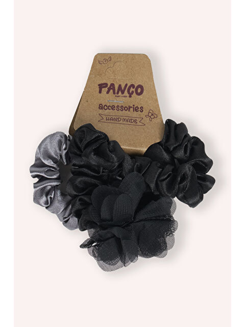 Panço Kız Çocuk 3'lü Siyah-Gri Toka Seti - S000523720-2530