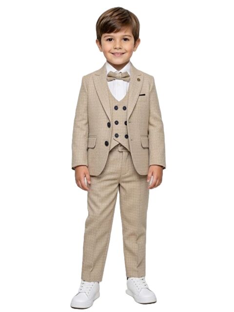 Mnk Baby & Kids Kiryos Erkek Çocuk Kareli Takım Elbise M00806 - S000530692-19928