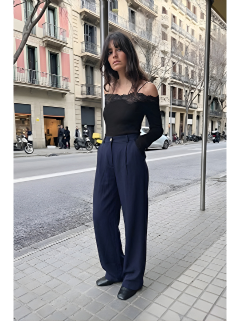 Mevra Palazzo Pantolon Lacivert - S000506955-21164