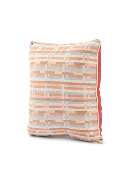 Asdiva Özel Tasarım 43x43 Dokuma Kırlent Kılıfı Biyeli Gizli Fermuarlı Dekoratif Salon - S000345150-20008