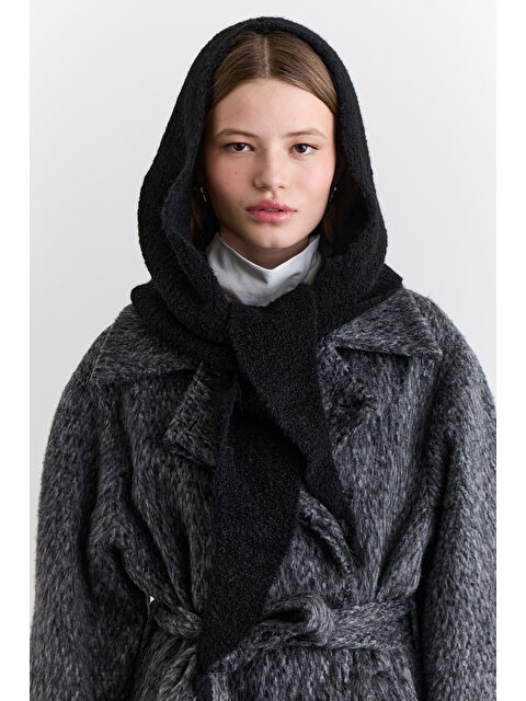 Manuka Soft Dokulu Bağlamalı Başlık Siyah - S000509014-19351