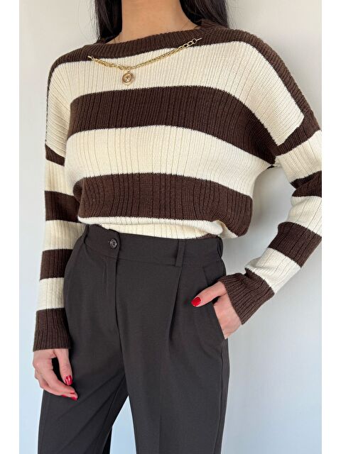 Gülseli Kadın Kolyeli Triko Kazak - S000517337-19413