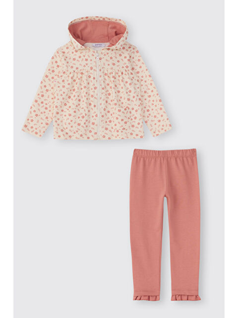 Panço Kız Bebek 2'li Pembe Eşofman Takımı - S000526051-20024