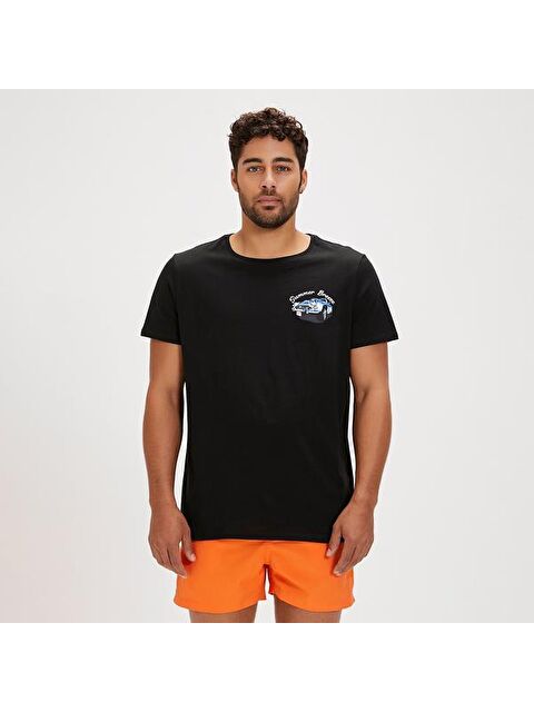 Bad Bear Dustin Erkek Siyah Yuvarlak Yaka Tişört - S000506958-19351