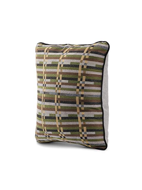 Asdiva Özel Tasarım 43x43 Dokuma Kırlent Kılıfı Biyeli Gizli Fermuarlı Dekoratif Salon - S000345150-19416