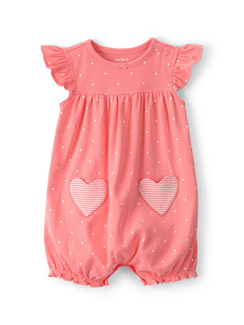 Carter's Kız Bebek Kısa Tulum 3 Ay-24 Ay Pembe