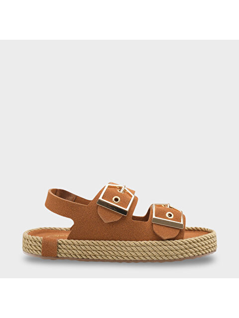 Capone Outfitters Faith Metal Tokalı Konfor Kadın Sandalet