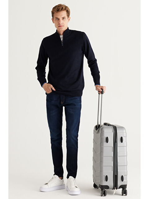 Altınyıldız Classics Erkek Gümüş Orta Boy Valiz - S000435527-18105