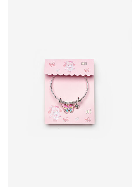 Le Mabelle Pembe  Kelebek Figürlü Zil Detaylı Kız Çocuk Ayarlanabilir Bileklik - S000513234-20024