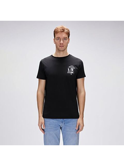 Bad Bear Duggie Erkek Siyah Yuvarlak Yaka Tişört - S000506959-19351