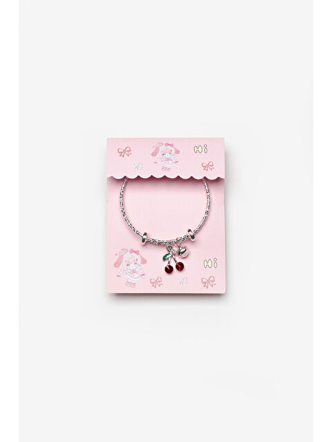 Le Mabelle Kırmızı  Kiraz Figürlü Zil Detaylı Kız Çocuk Ayarlanabilir Bileklik - S000513235-20045