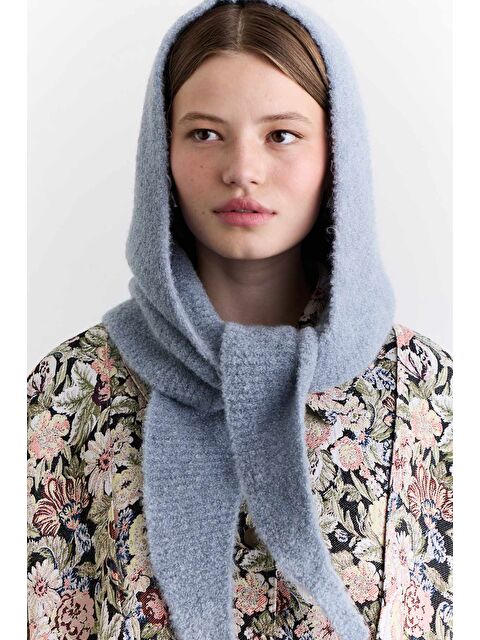 Manuka Soft Dokulu Bağlamalı Başlık Mavi - S000509014-17234