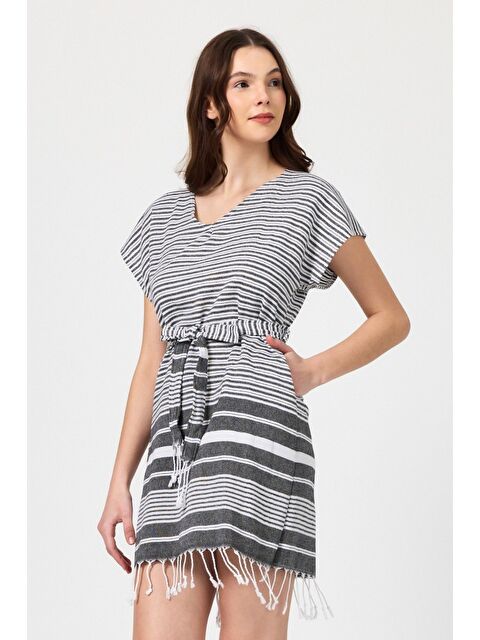 Mulberry Katya Plaj elbisesi Tunik pareo %100 Pamuk