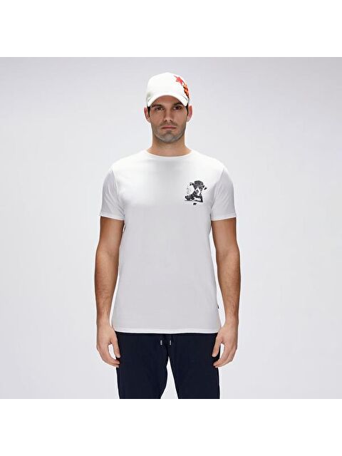 Bad Bear Duggie Erkek Beyaz Yuvarlak Yaka Tişört - S000506959-20063