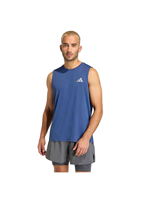 Adidas Running Essentials Erkek Lacivert Yuvarlak Yaka Atlet - S000532298-21164