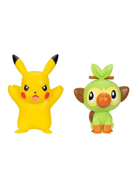 Pokemon Battle 2'li Figür Seti PKW4075 - Pikachu ve Grookey - S000503199-10231