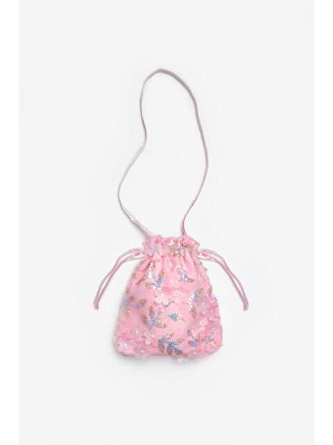 Le Mabelle Pembe  Çiçek ve Pul Detaylı Kız Çocuk Çanta - S000513233-20024