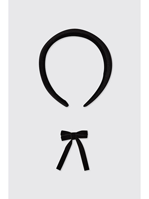 Panço Kız Bebek Siyah Taç Toka Seti - S000526055-19351