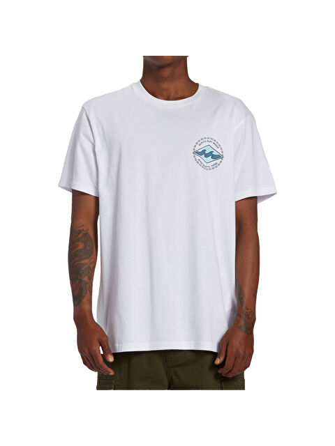 Billabong Rotor Diamond Tees Erkek Beyaz Tişört - S000489102-20063