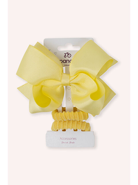 Panço Kız Çocuk Sarı 3'lü Toka Seti - S000523732-20072