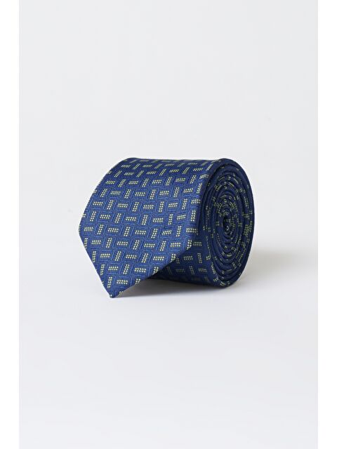 Altınyıldız Classics Erkek Lacivert-Yeşil Desenli Lacivert Yeşil Klasik Kravat - S000413988-37358