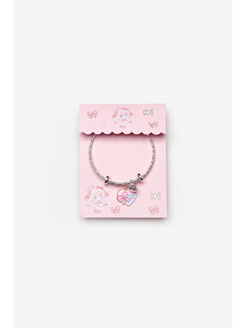 Le Mabelle Pembe  Fiyonklu Kalp Figürlü Zil Detaylı Kız Çocuk Ayarlanabilir Bileklik - S000513239-20024