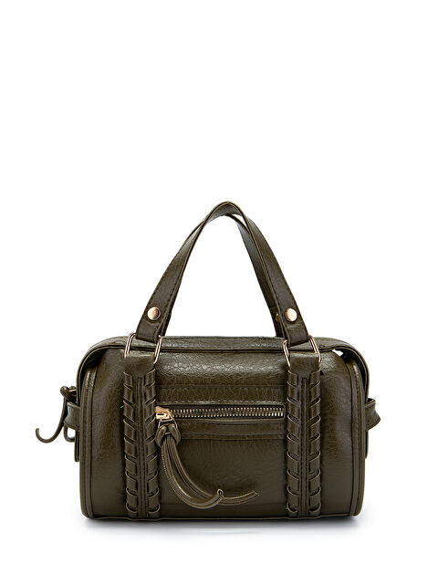 Minebag Örgü Ve Sarkıt Detaylı Jimmy Kadın Çapraz Çanta Haki - S000516547-18547